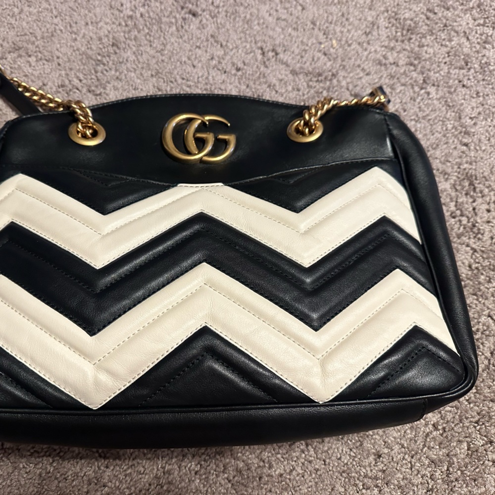 Authentic Gucci black and white